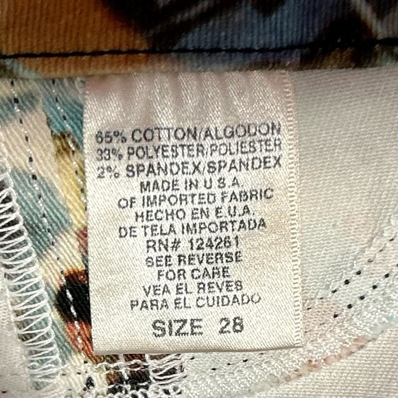 New SOLD DESIGN LAB Eye Glass Print Super Skinny Jeans, Size 28 - Picture 9 of 9